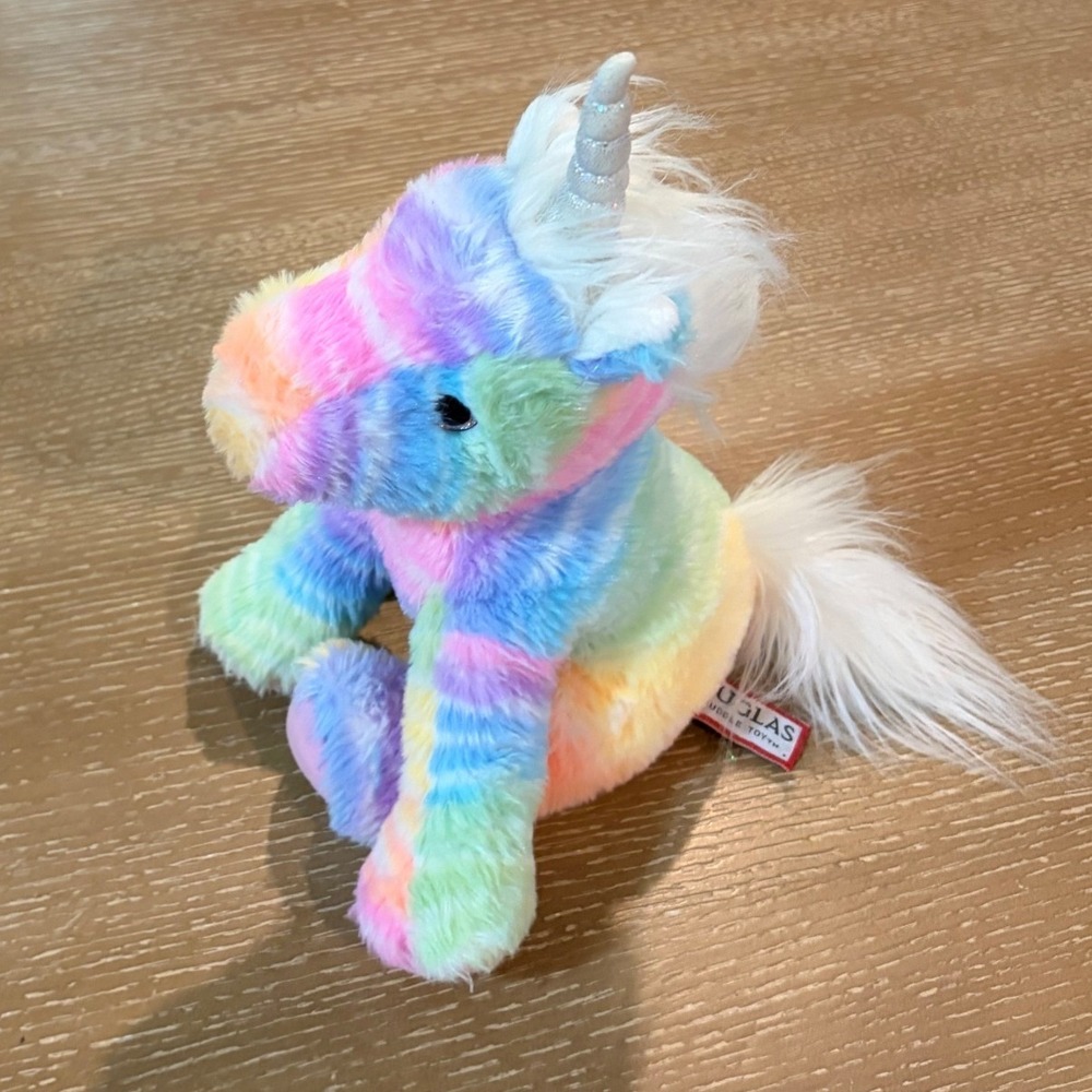 Douglas Toys 4207 Riona Rainbow Unicorn Soft Plush Stuffed Animal 10 inch